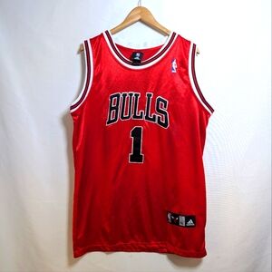 Derrick Rose Chicago Bulls Size 50 Adidas Satin Finish #1 Jersey